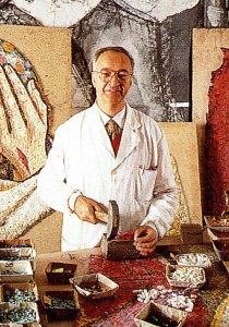 Italo Presson, artista Segratese autore del mosaico.